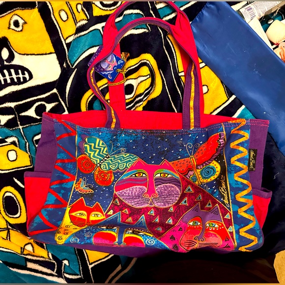 Laurel Burch canvas tote - Picture 1 of 7